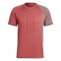 Men’s Short Sleeve T-Shirt Adidas Colourblock Red