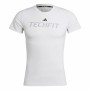 T-shirt med kortärm Herr Adidas techfit Graphic Vit