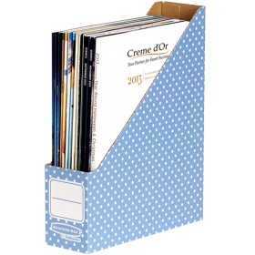 Zeitschriftenkorb Fellowes 4482101 Blau A4 Recycelter Karton 10 Stück (7,8 x 31,1 x 25,8 cm)