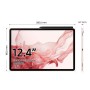 Tablet Samsung Galaxy Tab S8 Plus 5G Rosa 5G 8 GB 256 GB 8 GB RAM