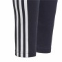 Sports Leggings Adidas Essentials 3 Stripes Navy Blue