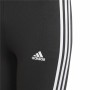 Leggings de Sport Adidas Essentials 3 Stripes Noir