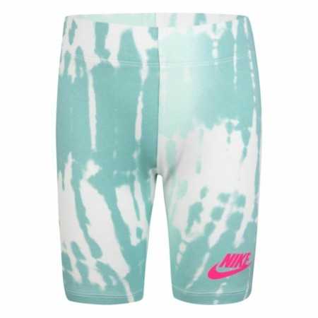Sports Leggings Nike Printed Aquamarine