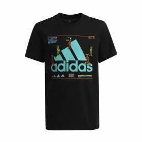 Barn T-shirt med kortärm Adidas Gaming Graphic Svart