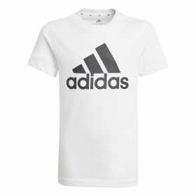 T-shirt med kortärm Adidas Essentials Vit