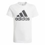 T-shirt med kortärm Adidas Essentials Vit