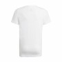 T shirt à manches courtes Adidas Essentials Blanc