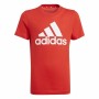 Short Sleeve T-Shirt Adidas Essentials vivid Red