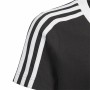 Kurzarm-T-Shirt für Kinder Adidas YG BF Tee Schwarz