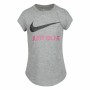 Barn T-shirt med kortärm Nike Swoosh JDI Grå