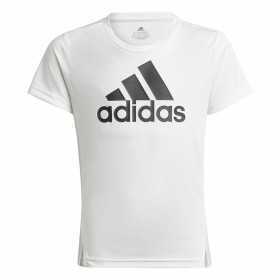 Barn T-shirt med kortärm Adidas Designed To Move Vit