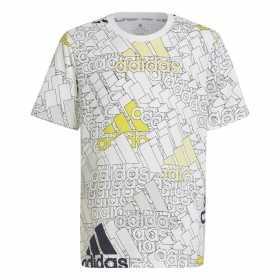 Kurzarm-T-Shirt für Kinder Adidas Brand Love Weiß