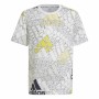 T shirt à manches courtes Enfant Adidas Brand Love Blanc