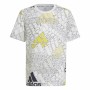 Barn T-shirt med kortärm Adidas Brand Love Vit