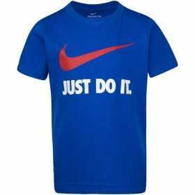 Kurzarm-T-Shirt für Kinder Nike Swoosh Blau