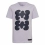 Kurzarm-T-Shirt für Kinder Adidas Marimekko Graphic Lila