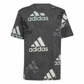 T shirt à manches courtes Enfant Adidas Brand Love Noir