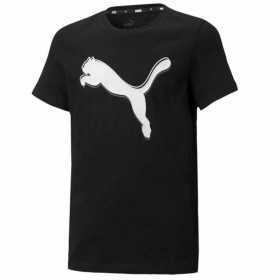 Barn T-shirt med kortärm Puma Graphic Svart