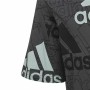 Kurzarm-T-Shirt für Kinder Adidas Brand Love Schwarz