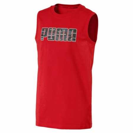 Child's Short Sleeve T-Shirt Puma Hero SL Tee Red