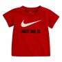 T shirt à manches courtes Enfant Nike Rouge