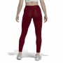 Lange Sporthose Adidas Loungewear Burgunderrot Damen