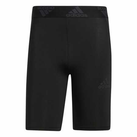 Sports Leggings for Men Adidas Techfit 3 Stripes Black