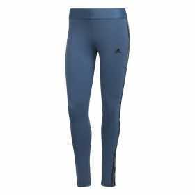 Sporthose Damen Adidas Loungewear Essentials 3 Stripes Blau