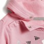 Children’s Tracksuit Adidas Badge of Sport Graphic Grey Pink