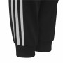 Kinder-Trainingsanzug Adidas Essentials Shiny 3 Stripes Schwarz