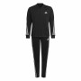 Children’s Tracksuit Adidas Aeroready 3 Stripes Black