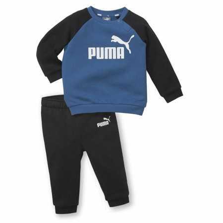 Survêtement Enfant Puma Minicats Essentials Raglan Noir Bleu