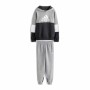 Children's Sports Outfit Adidas Colourblock Fleece Grey