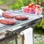 Barbecue au Charbon de Bois Pliable en Acier Inoxydable ExelQ InnovaGoods