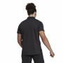 Men’s Short Sleeve Polo Shirt Adidas All Black Black