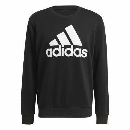 Tröja utan huva Herr Adidas Essentials Big Logo Svart