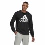 Herren Sweater ohne Kapuze Adidas Essentials Big Logo Schwarz