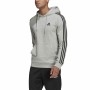 Men’s Hoodie Adidas Essentials 3 Stripes Light grey
