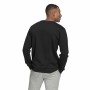 Men’s Sweatshirt without Hood Adidas Essentials Big Logo Black