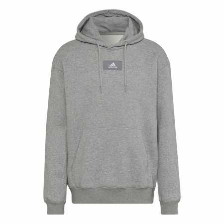 Sweat à capuche homme Adidas FeelVivid Fleece Drop Gris