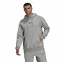 Herren Sweater mit Kapuze Adidas FeelVivid Fleece Drop Grau