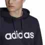 Sweat à capuche homme Adidas Essentials French Terry Blue marine