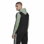 Herren Sweater mit Kapuze Adidas Essentials Mélange French Terry Schwarz