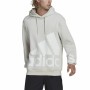 Sweat à capuche homme Adidas Essentials Giant Logo Gris