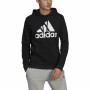 Herren Sweater mit Kapuze Adidas Essentials Fleece Big Logo Schwarz