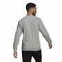 Herren Sweater ohne Kapuze Adidas Essentials French Terry 3 Stripes Grau