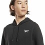 Herren Sweater mit Kapuze Reebok Left Chest Logo Schwarz