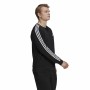 Men’s Sweatshirt without Hood Adidas Essentials 3 Stripes French Terry Black