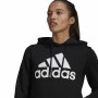 Tröja med huva Dam Adidas Loungewear Essentials Logo Svart