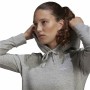 Sweat à capuche femme Adidas Essentials 3 Stripes Crooped Gris